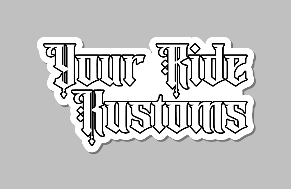 15CM YRK TEXT STICKER